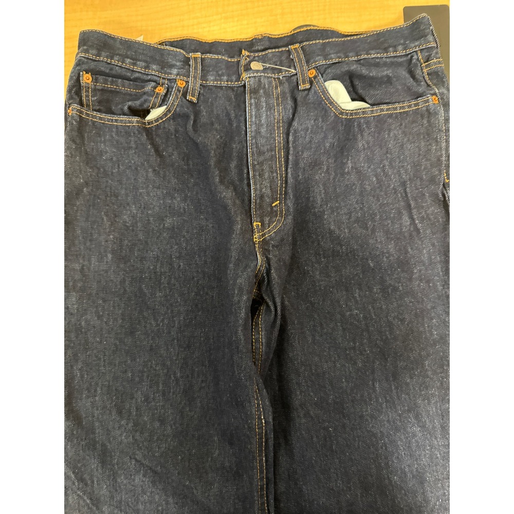 Levis 550 Relaxed Fit Jeans Mens 36x29 Dark Wash Indigo Denim Pants